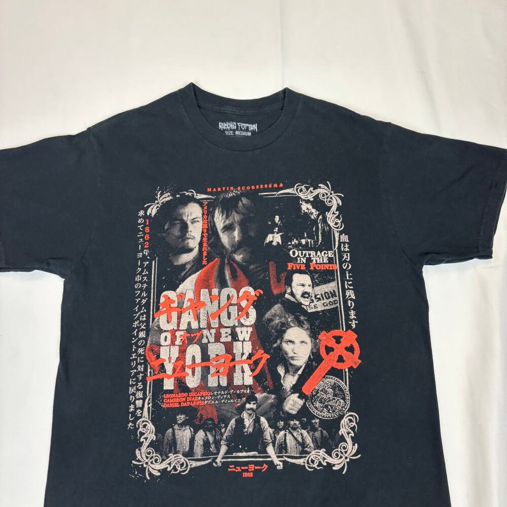Rucking Fotten The Gangs of New York Tee Shirt Men's Medium Scorsese Dicaprio - Picture 2 of 7